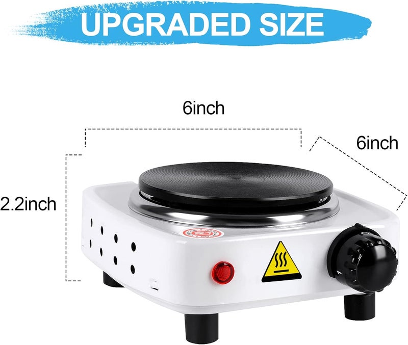 DINGPAI Hot Plate for Candle Making, White Color Electric Hot Plate for Melting Wax, Chocolate, Candy and More - Image 2